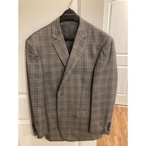 Blue and Gray Plaid Pronto Uomo Blazer
